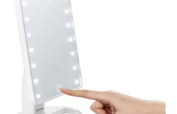 Espelho de Mesa com Led, 180º, Brilho Ajustável - Essenza