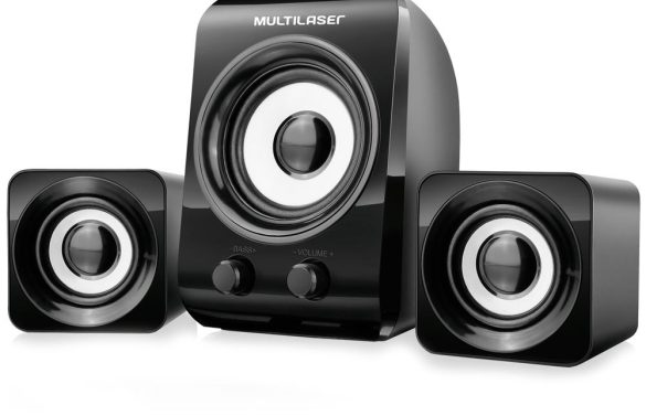 Caixa de Som Multilaser Multimídia 2.1 14W RMS USB