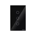 Interruptor Smarteck 4X2" 3 Módulos Touch Preto - Compatível Com Alexa, Google E Siri