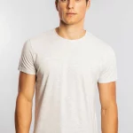 Camiseta Básica Gola Careca Sergio K - Mescla Banana
