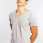 Camiseta Básica Gola V Sergio K - Mescla