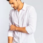 Camisa Manga Longa Sergio K Linho Casual - Branco