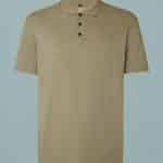 Polo John John Masculina 2 lines Bege Escuro
