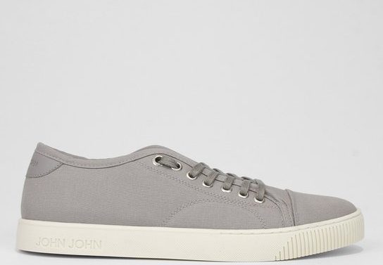 Tênis Couro John John Heaven Soft Grey Masculino - Cinza