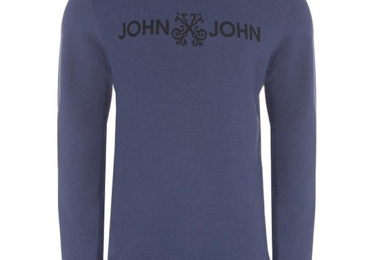 Moletom John John Masculino New Basic Logo Azul Médio