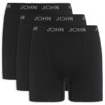KIT DE CUECA BOXER JOHN JOHN POL 3 PEÇAS - PRETO