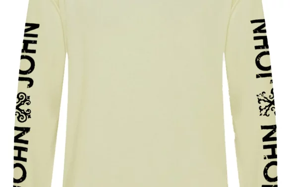Camiseta John John Masculina Manga Longa Regular Sleeve Logo Off-White