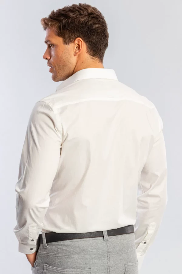 CAMISA ELASTANO GORGURÃO SERGIO K - OFF WHITE - Image 4