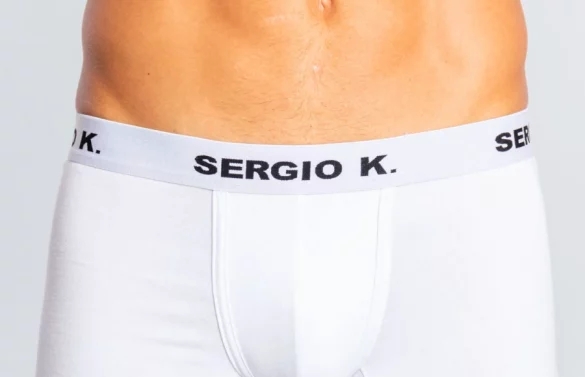 CUECA PACK BOXER BRANCA - SERGIO K