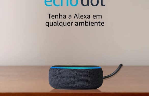 Echo Dot (3ª Geração): Smart Speaker com Alexa - Cor Preta