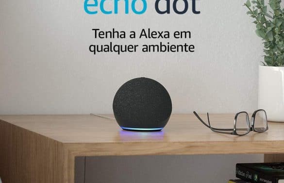 Echo Dot (4ª Geração): Smart Speaker com Alexa - Cor Preta