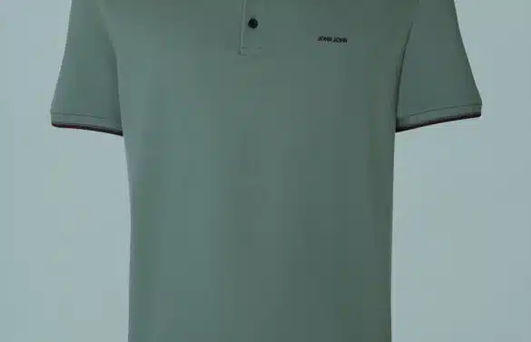 Polo 2 Lines Verde Médio John John Masculina